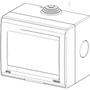 Vimar Idea/8000 3-Module IP55 Wall-Mount Enclosure, For Idea and 8000 Modules, Includes 3 Adaptors for 8000 Modules, Grey Housing