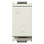Vimar Idea Push Button Switch, 1P NO, 10A 250V, IP40, Flush Mount - Apollo Lighting