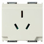 Vimar Idea Australian Socket Outlet, AS/NZS 3112, 2P+E, 10A 250V, IP20, 2 Modules, SICURY