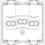 Vimar Idea 2P+E British Standard SICURY Socket Outlet, 16A 250V, 2 Modules, IP20