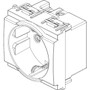 Vimar Idea SICURY German Standard Socket Outlet, 2P+E, 16A 250V, 2 Modules, IP20