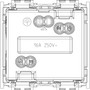 Vimar Idea SICURY German Standard Socket Outlet, 2P+E, 16A 250V, 2 Modules, IP20