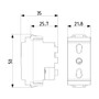 Vimar Idea Italian Standard P17/11 Socket Outlet, 2P+E, 16A, 250V, Reduced Module, SICURY, IP20