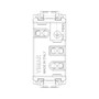 Vimar Idea Italian Standard P17/11 Socket Outlet, 2P+E, 16A, 250V, Reduced Module, SICURY, IP20
