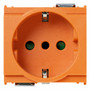 Vimar Idea SICURY Socket Outlet, Italian Standard P30, 2P+E 16A 250V, 2 Modules, IP20