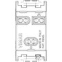 Vimar Idea USA Socket Outlet, 2P+E, 15A 127V, IP20