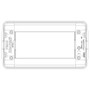 Vimar Idea Rondò Cover Plate, 4-Module, 148 x 82 x 9 mm
