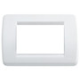 Vimar Idea Rondò Cover Plate, 3-Module, Clamp Mounting