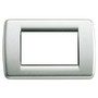 Vimar Idea Rondò Cover Plate, 3-Module, Clamp Mounting