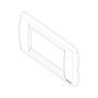 Vimar Idea Rondò Cover Plate, 3-Module, Clamp Mounting