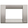 Vimar Idea Classica 3-Module Cover Plate, Die-Cast Metal, Clamp Mounting
