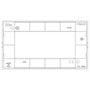 Vimar Idea Classica 4-Module Cover Plate, Horizontal/Vertical Mounting, 145 x 82 mm, Thermoplastic