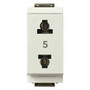 Vimar - Idea 17044 USA+EU Socket Outlet - 2P 15 A 250 V, IP20, Plastic