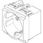 Vimar Idea SICURY Italian P30 Socket Outlet, 2P+E, 16A 250V, 2-Module, IP20