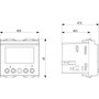Vimar Idea KNX Thermostat, 2-Zone, 4A 24V Relay Output, IP40