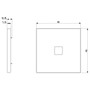 Vimar Eikon Cover Plate, Metal, Horizontal/Vertical Mount