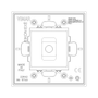 Vimar Eikon Cover Plate, Metal, Horizontal/Vertical Mount