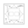 Vimar Eikon Cover Plate, Metal, Horizontal/Vertical Mount