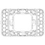 Vimar - Eikon 20507 Mounting Frame - 2-module, Plastic - Apollo Lighting