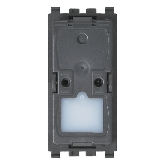 Vimar Eikon 1-Way Switch Mechanism, 16AX 250V, Lightable, Anthracite, IP40