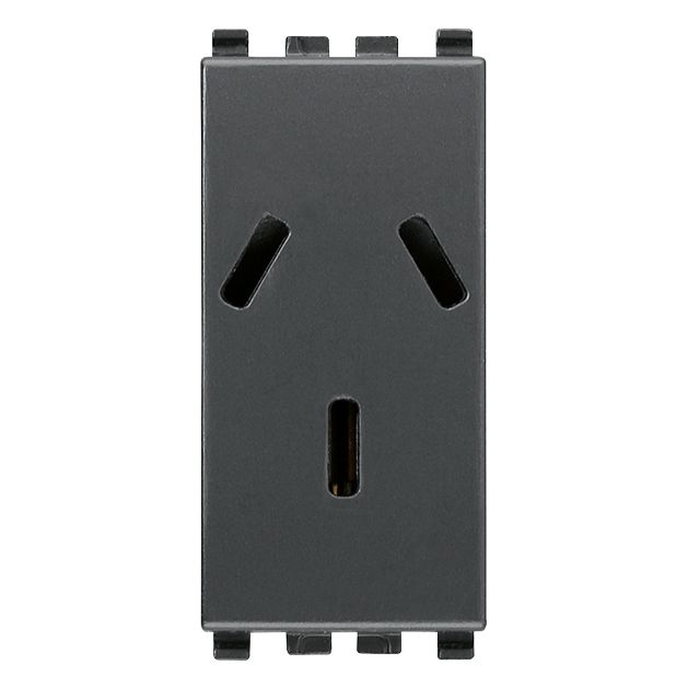 Vimar Eikon Argentinian SICURY Socket Outlet, 2P+E, 10A, 250V, Flush Mount