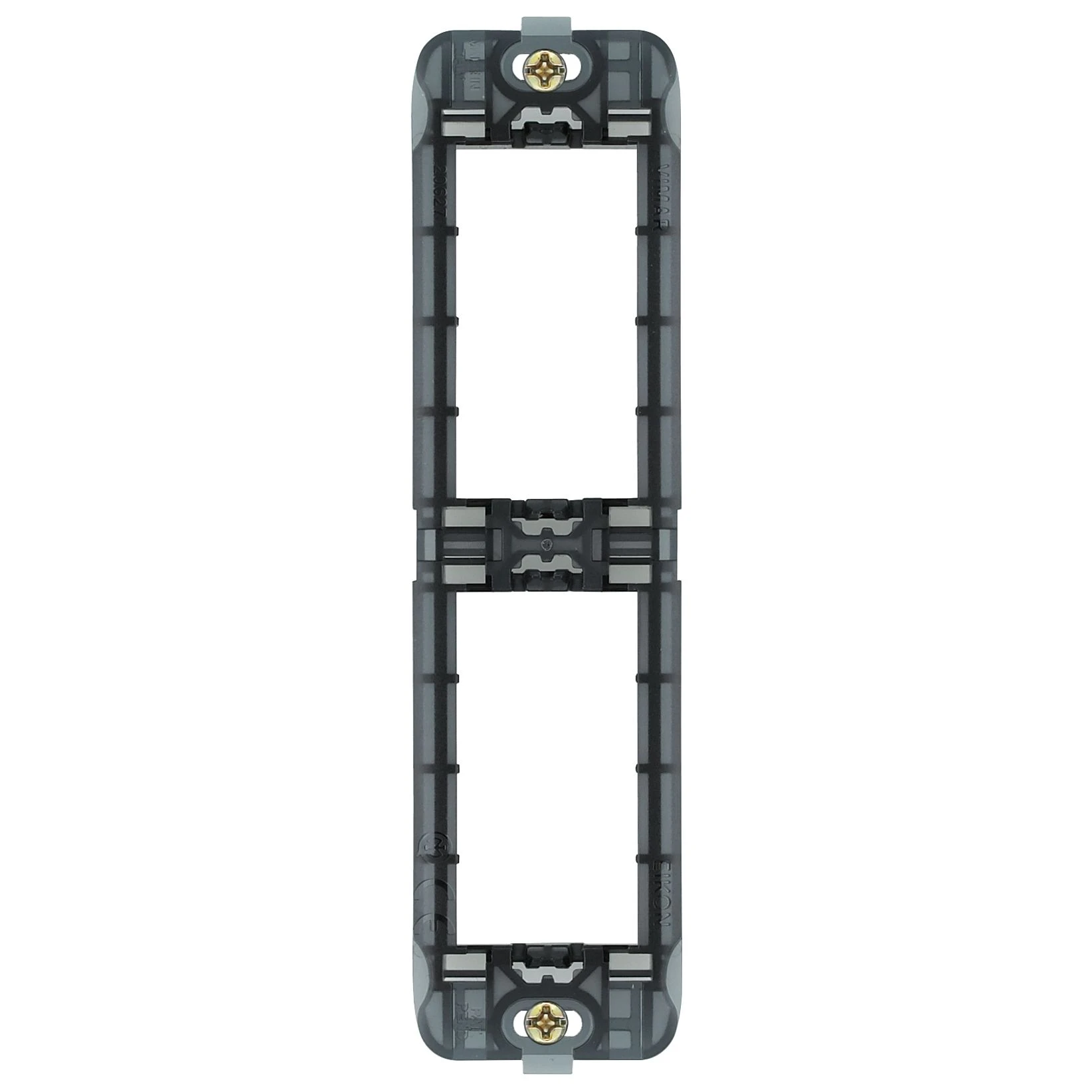 Vimar Eikon 2-Module Panel-Mount Frame, With Screws, Thermoplastic