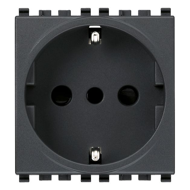 Vimar Eikon P30 SICURY Socket Outlet, 2P+E, 16A 250V, 2 Module