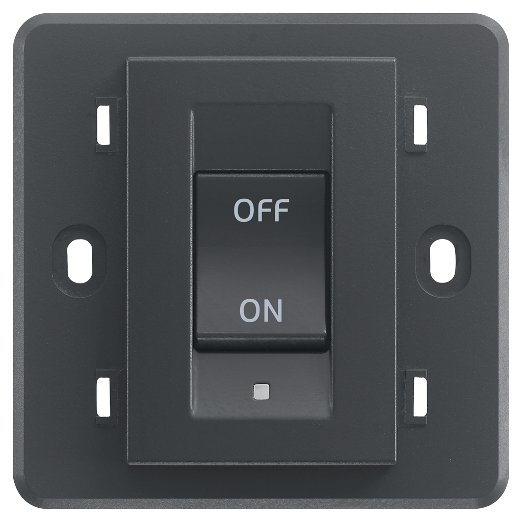 Vimar Eikon 2P 32A 1-Way Switch, For British Standard Mounting Boxes, 250V, 3-Module, IP40