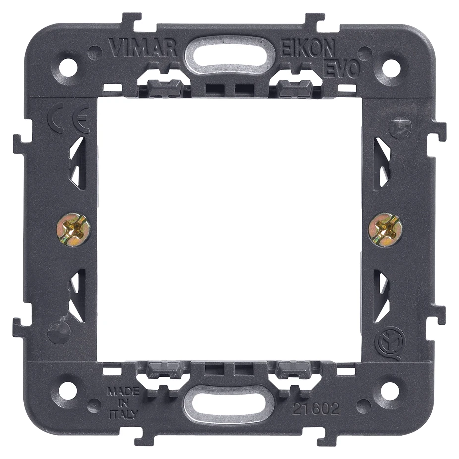 Vimar Eikon Mounting Frame and Protection Cover, 2-Module, 71 mm Centers