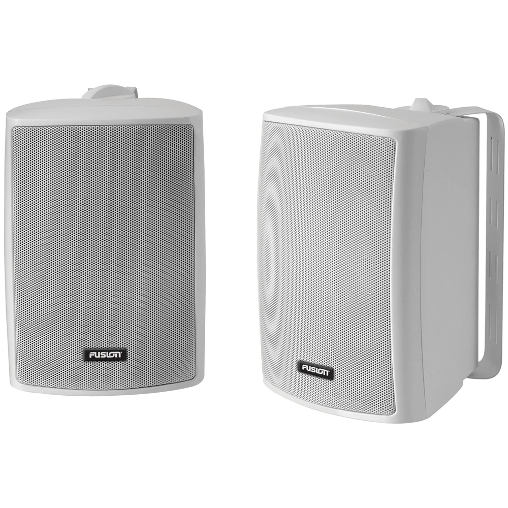 Fusion - 4" Compact Marine Box Speakers - (Pair) White