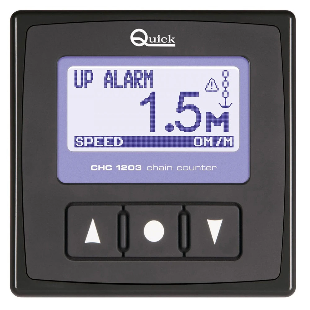 Quick Marine - Chain Counter - Flush Mount, IP67, LCD Display, 12/24V