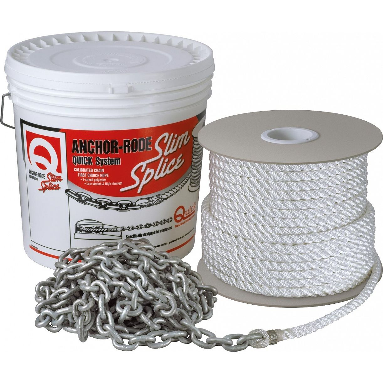 Quick Marine - Anchor Rode - 1/2 in, 3-Strand Polyester