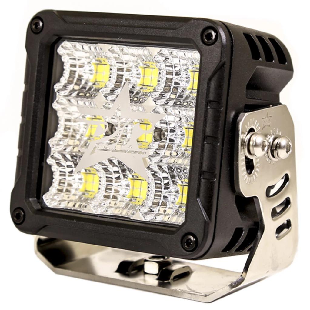 Plash - XTREME Cube Spotlight - IP67, 9-36V, 6000K, Cool White, 21600lm, 10A (180-FL-BLK)