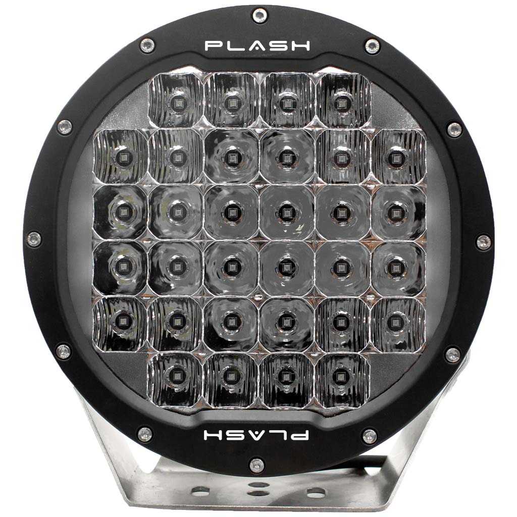 Plash - Pearl 9" Round Search Light - 9-36V, 96W, IP69K, 8200lm (PEARL-CB)