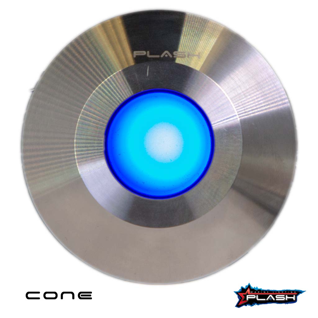 Plash - Gravity LED Deck Light - Stainless Steel, 1.2W, 0.2A, 12-24V, IP67