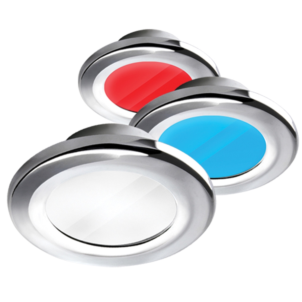 i2Systems Apeiron A3120 Tri-Light LED Downlight, Screw Mount, 9-30V DC, IP67, Stainless Steel
