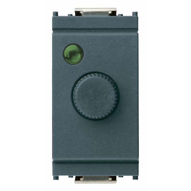 Vimar Idea Rotary Dimmer, 230V, 60-900W, Illuminable Dial, Grey
