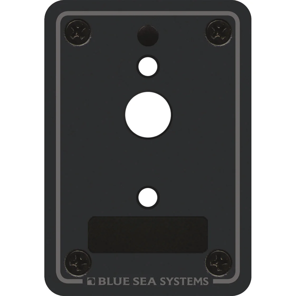 Blue Sea Systems A-Series Single Blank Mounting Panel, for Single-Pole Toggle Circuit Breakers, 1/8 in 5052 Aluminum