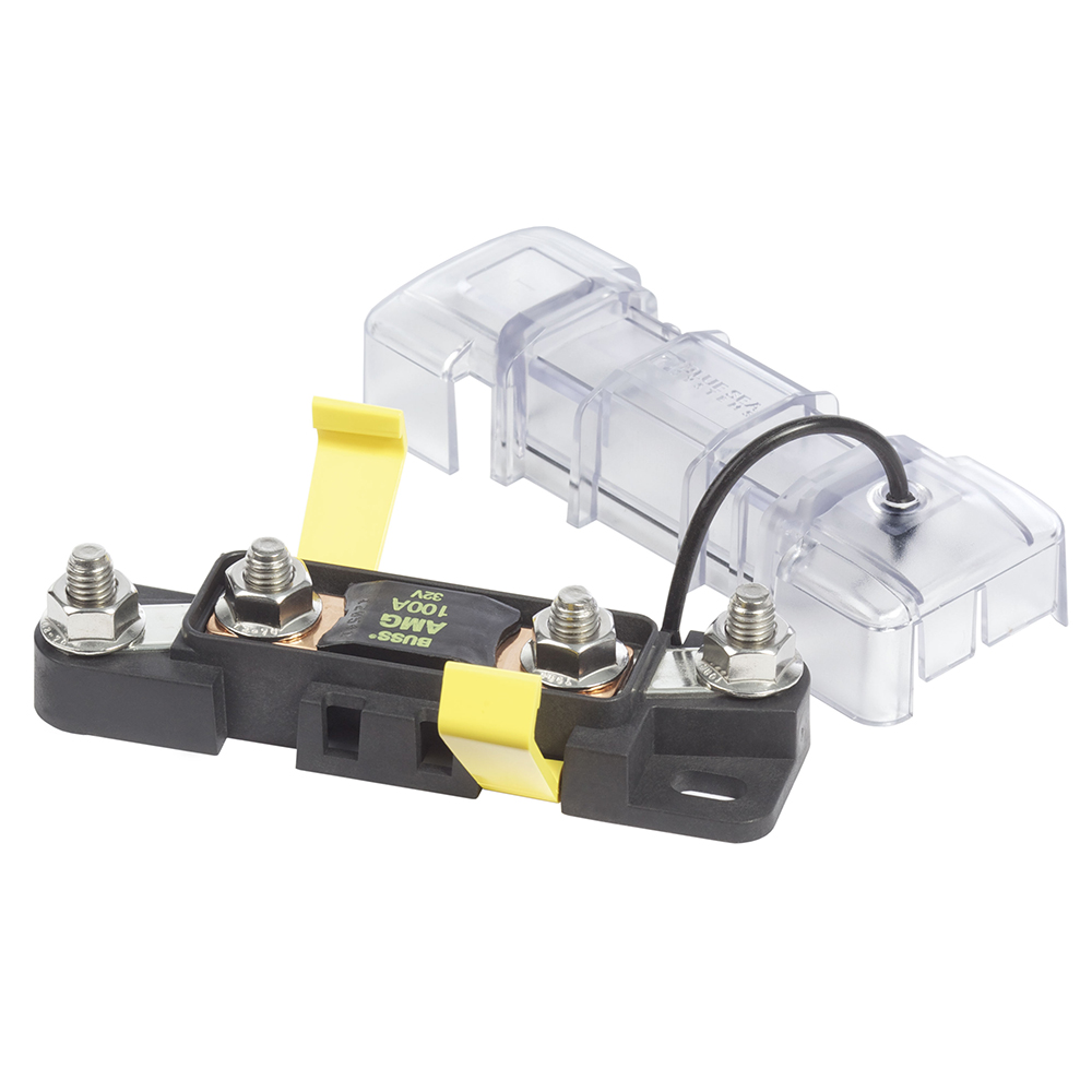 Blue Sea Systems MEGA/AMG Safety Fuse Block, 300A, 32V DC, Ignition Protected, Sealed Cover