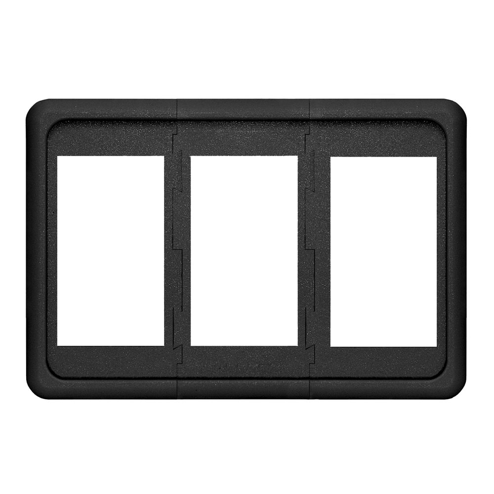 Blue Sea Systems Contura 3 Position Switch Mounting Panel, 0.06-0.38 in Panel Thickness