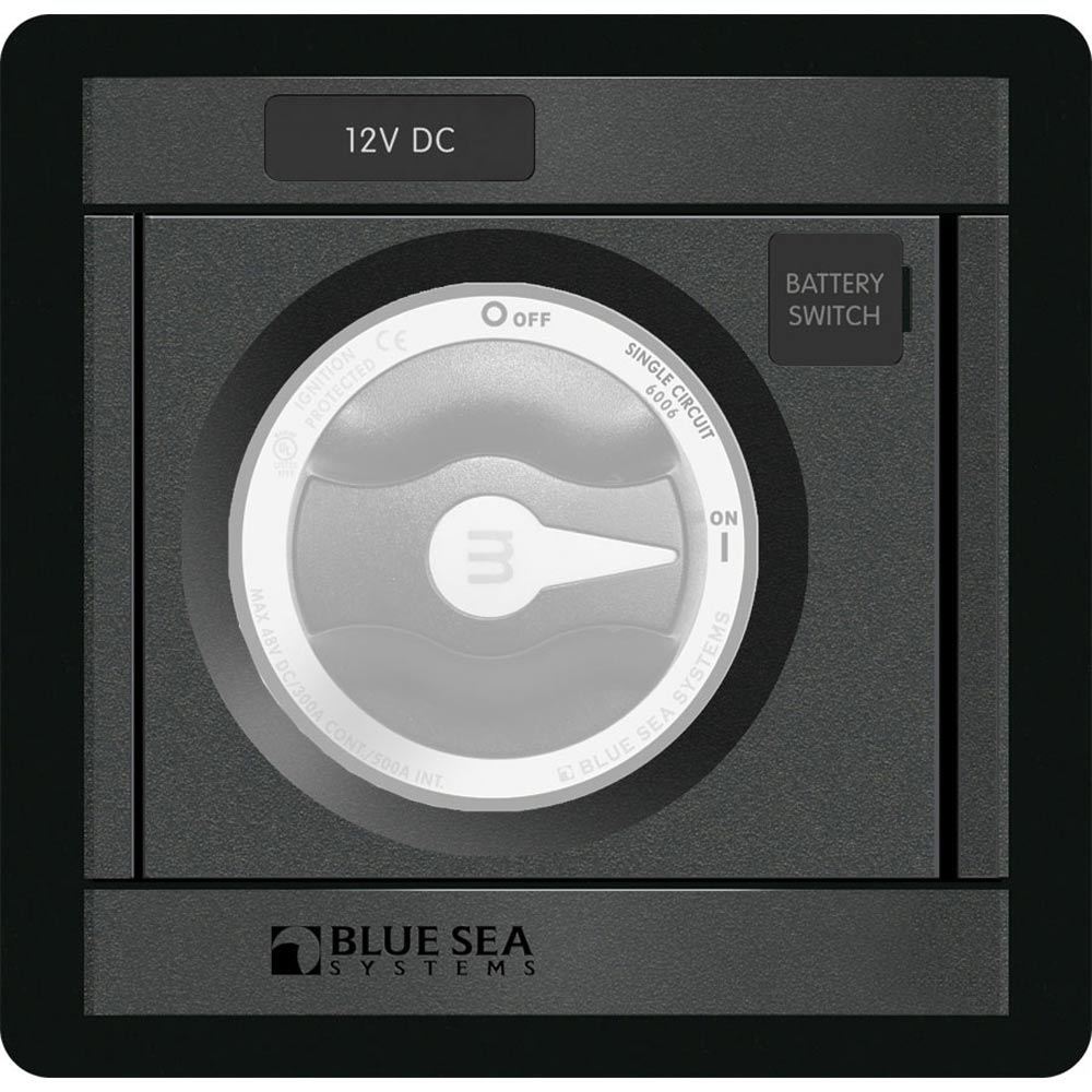 Blue Sea Systems DC M-Series Blank Panel Square, For M-Series Battery Switches, 4.75 x 4.88 in
