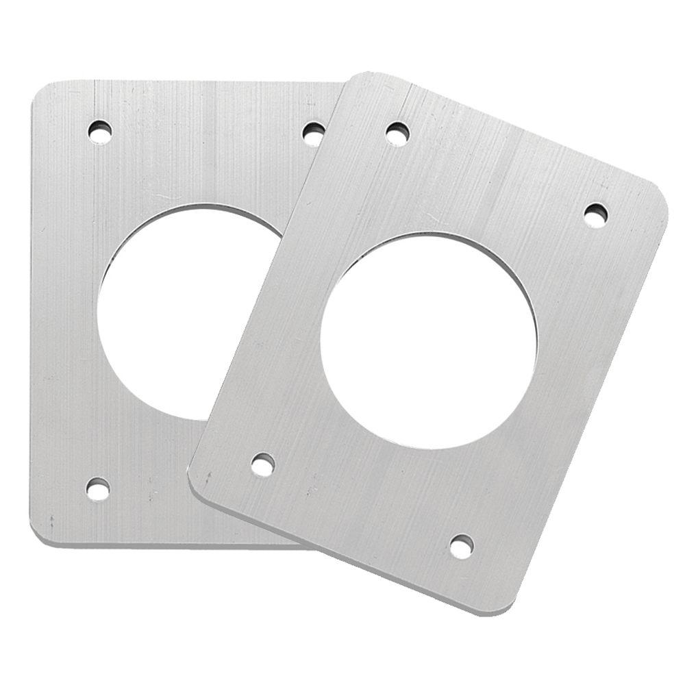 TACO Marine Grand Slam Backing Plates, For Outriggers, 5 x 6.5 x 0.25 in, Anodized Aluminum, 2pk