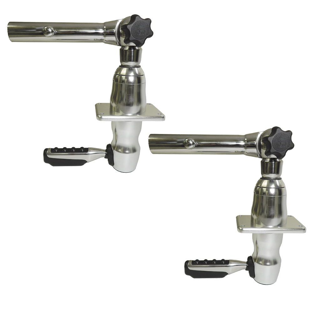 TACO Marine Grand Slam 280 Outrigger Mount, For 1-1/2 in Outriggers, Type-316L SS, Pair