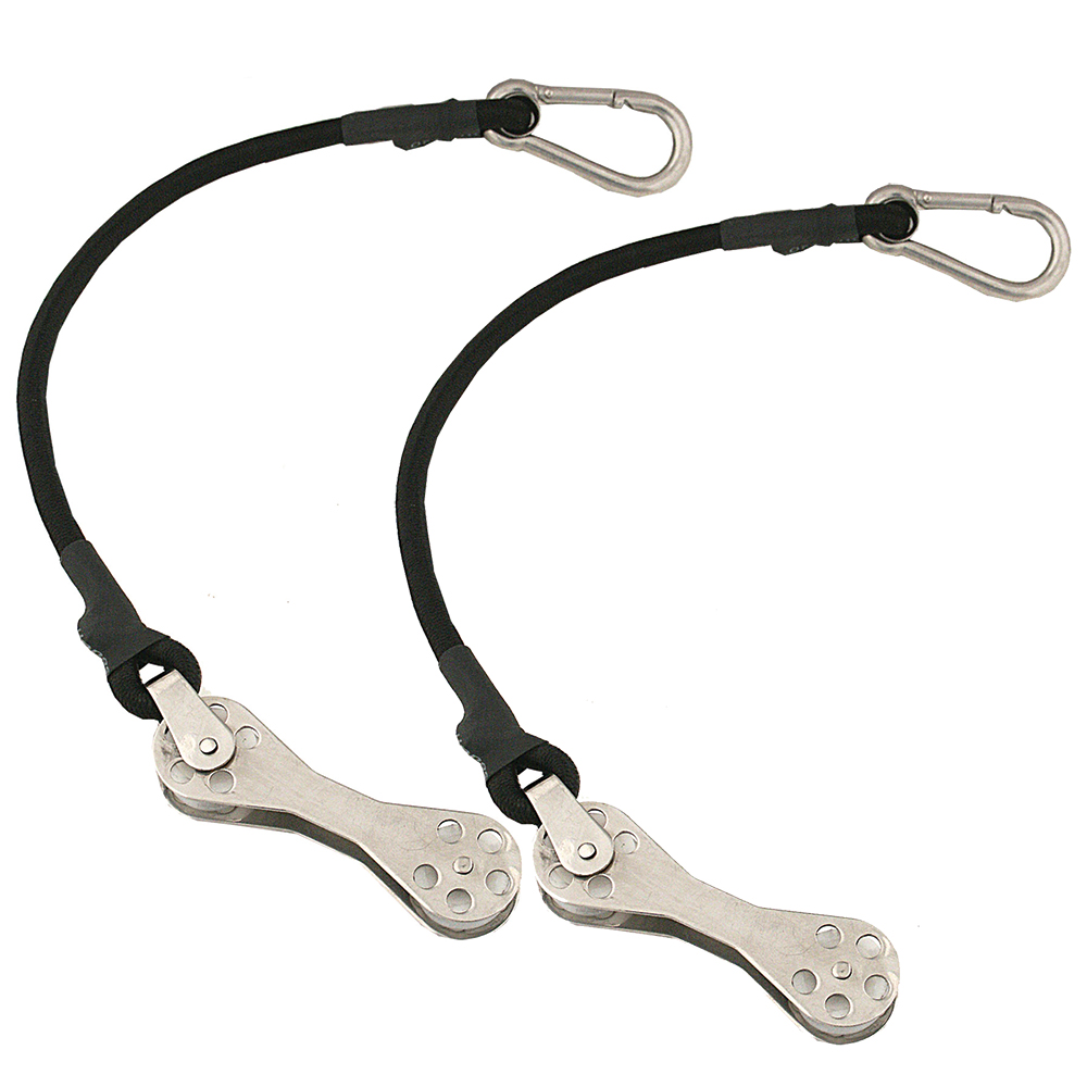TACO Marine Shock Cord with Double Pulley, 12 in, 2pk