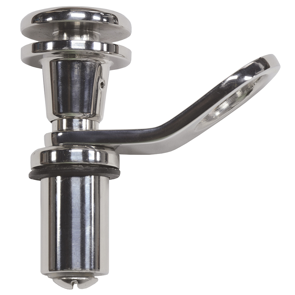 TACO Marine Pontoon Fender Lock, SS316, 1 in Button, Fits 1 in to 1-1/4 in Square Tubes