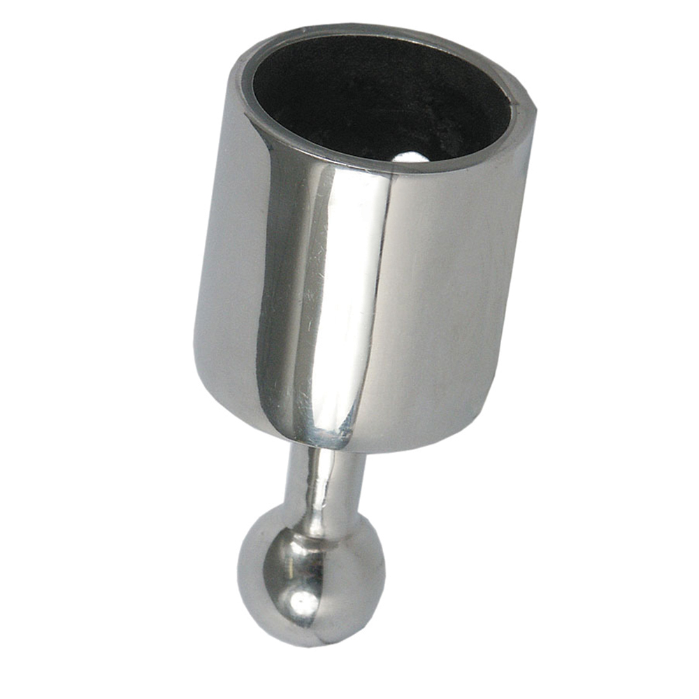 TACO Marine Ball & Socket Top Cap, For 1 in Tube, Set Screw, 316L SS