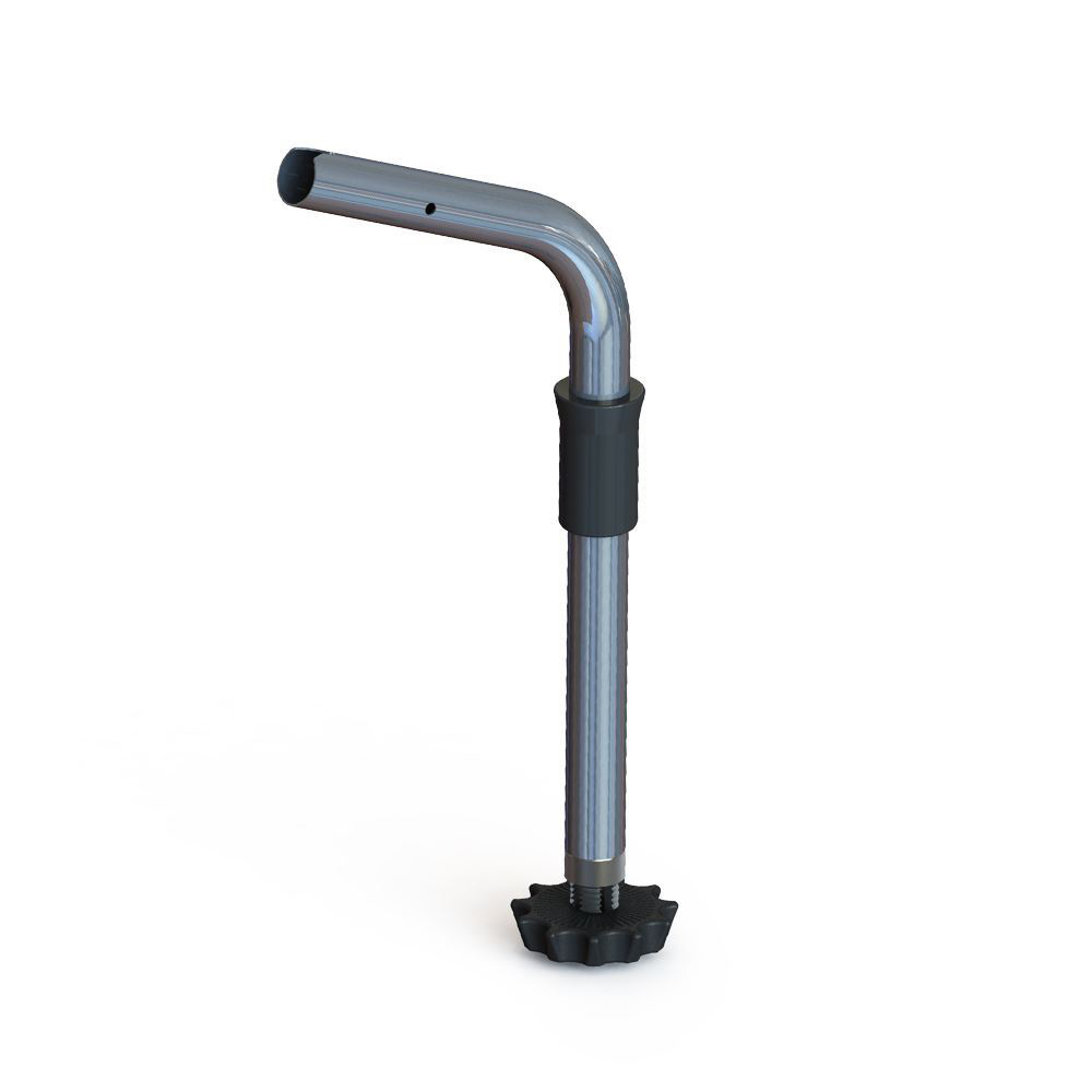 TACO Marine ShadeFin Fixed Rod Holder Mount, For Standard Rod Holders, Type-304 Stainless Steel, Nylon Sleeve, Locking Knob