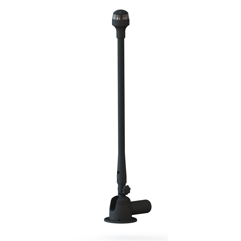 TACO Marine Grand Slam 950 Electric Anchor & Stern Light, For Boats 39 ft and Under, 3 NM, 12V, Surface Mount, Black Anodized Aluminum