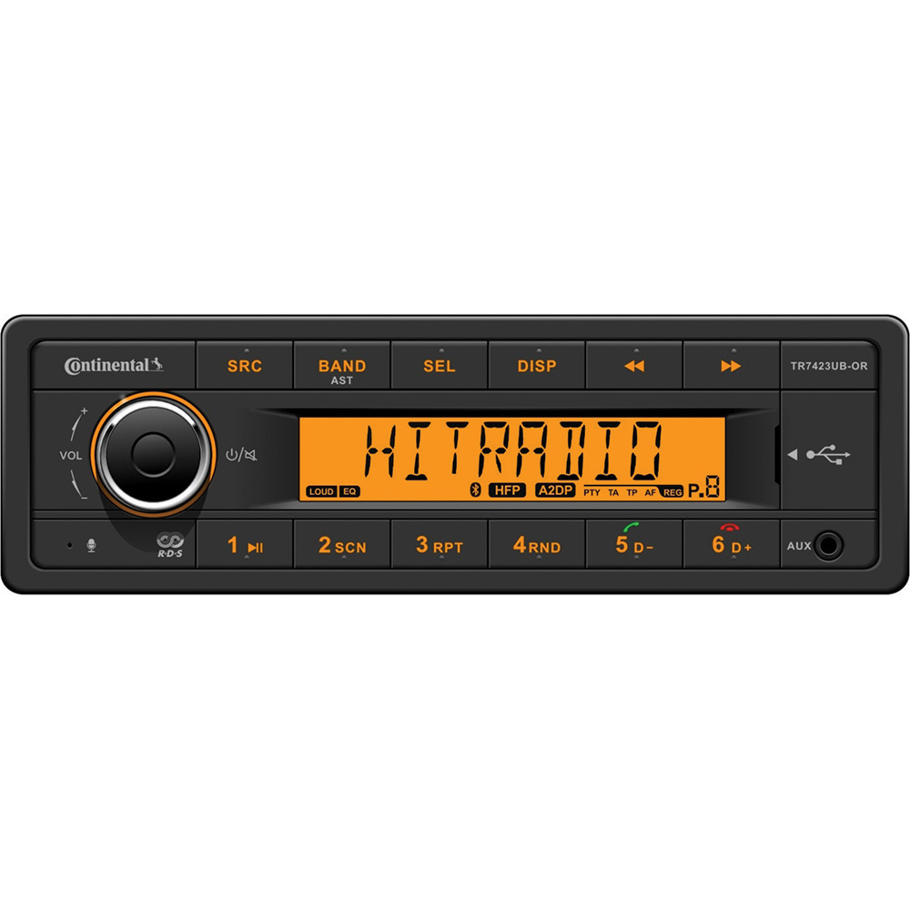 Continental - Stereo w/AM/FM/BT/USB - 24V