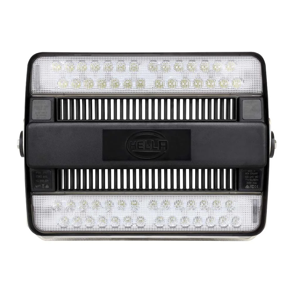 Hella Marine HypaLUME LED Floodlight, 316 Stainless Steel Bracket, Grilamid Lens, Upright or Pendant Mount, -40°C to +50°C